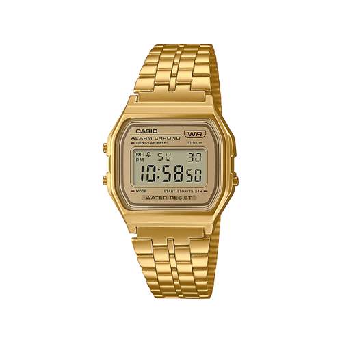 Montre Casio mixte résine doré bracelet acier doré