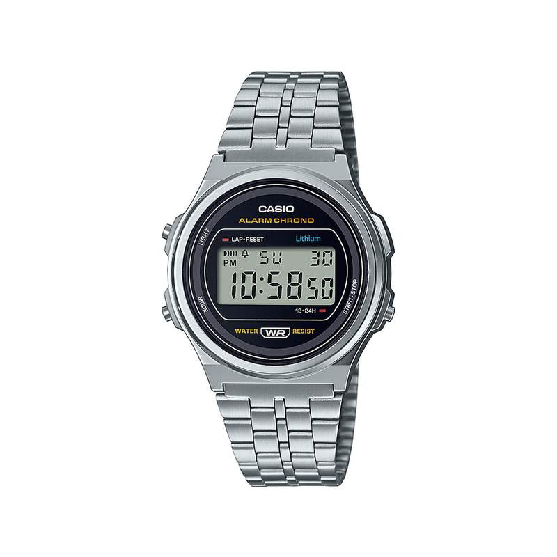 Montre Casio mixte résine bracelet acier - vue 1