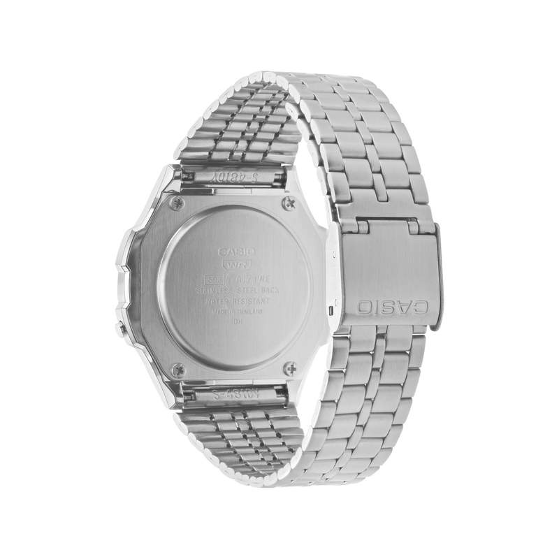 Montre Casio mixte résine bracelet acier - vue 3