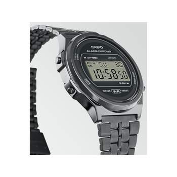 Casio gemengd hars grijs stalen armbandhorloge