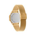 Montre Casio mixte résine doré bracelet acier doré - vue 3