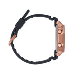 Montre G-SHOCK femme acier doré rose bracelet résine noire - vue 2