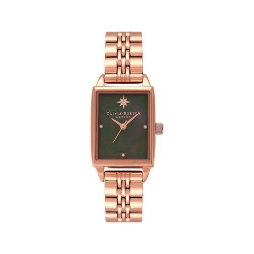 Montre Olivia Burton femme acier doré rose