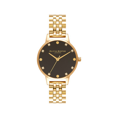 Montre Olivia Burton femme acier doré jaune - vue 1