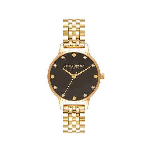 Olivia Burton ladies' watch in yellow gold-plated steel