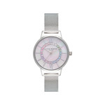 Montre Olivia Burton femme acier bracelet maille milanaise - vue 1