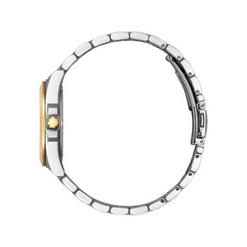 Citizen dameshorloge Eco Drive tweekleurig staal geel