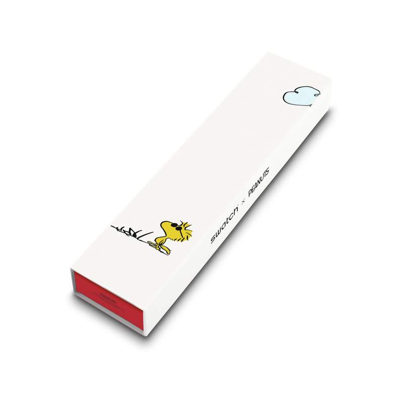Montre Swatch mixte matériaux biosourcés noirs motifs Peanuts - vue 4