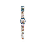 Montre Swatch mixte matériaux biosourcés blanc motif personnage Peanuts - vue 3