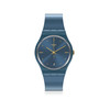Montre Swatch mixte plastique bleu - vue V1