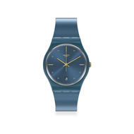 Montre Swatch mixte plastique bleu