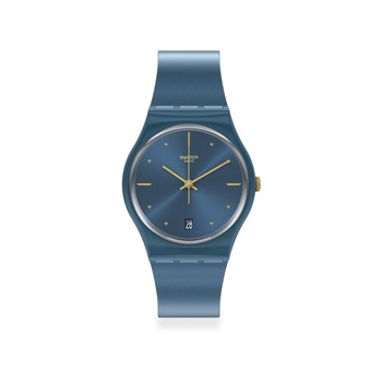 Montre Swatch mixte plastique bleu
