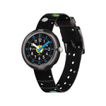 Montre Flik Flak enfant noir matériaux biosourcés - vue 1