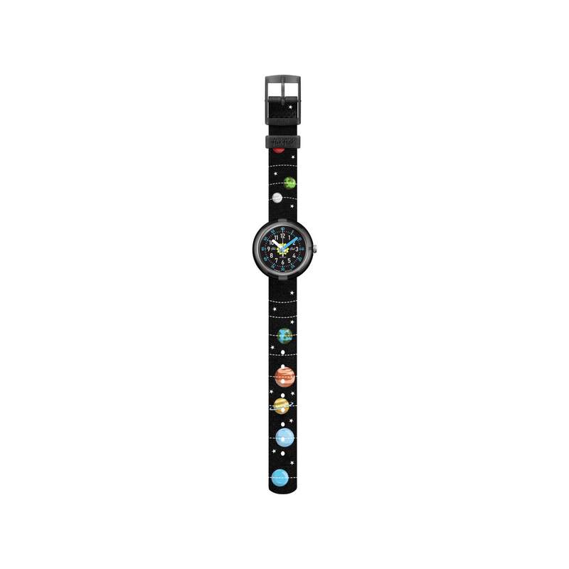 Montre Flik Flak enfant noir matériaux biosourcés - vue 3