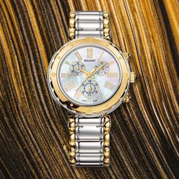 Balmain women's two-tone yellow steel watch