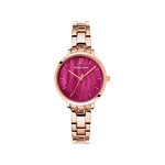 Montre Pierre Lannier femme acier doré rose - vue 1