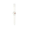 Montre Swatch Gent How Majestic mixte plastique silicone blanc - vue V4