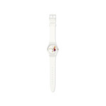 Montre Swatch Gent How Majestic mixte plastique silicone blanc - vue 4