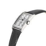 Montre Lip femme acier bracelet cuir noir - vue D2