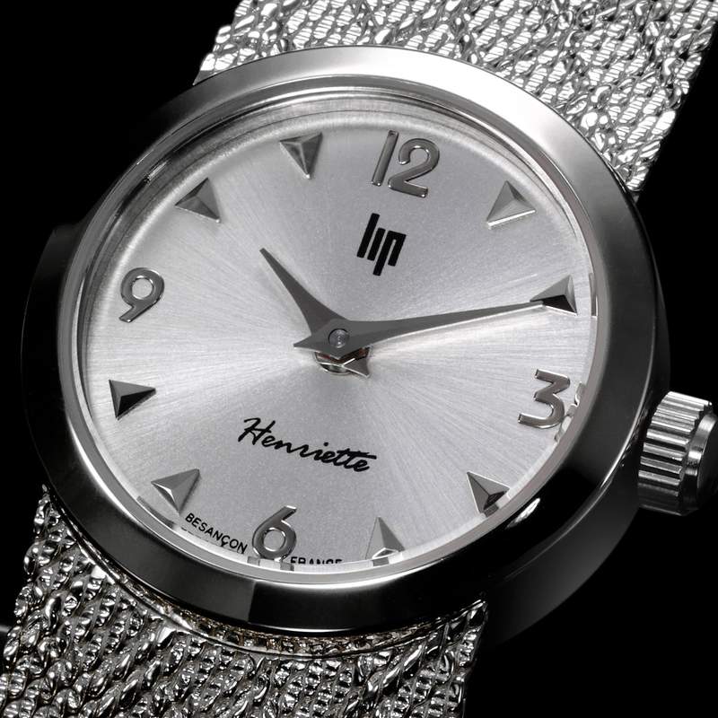 Montre Lip femme acier bracelet métal - vue D1