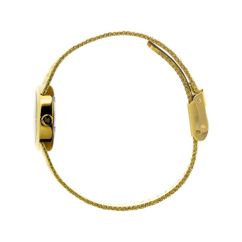 Montre Lip femme acier bracelet métal doré - vue 2
