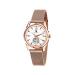 Montre Lip femme automatique acier bracelet métal dore rose - vue 1