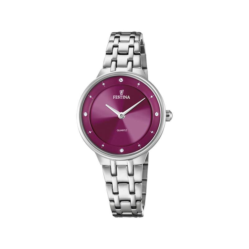 Montre Festina femme acier bracelet acier - vue 1