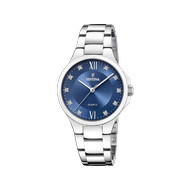 Festina dameshorloge van roestvrij staal met roestvrijstalen armband