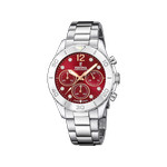 Montre Festina femme chronographe acier bracelet acier - vue 1