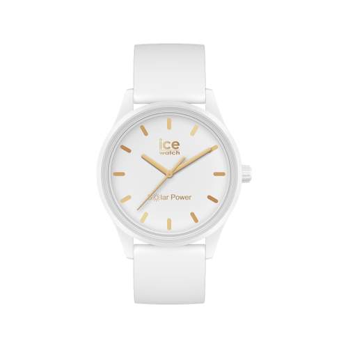 Montre Ice watch femme solaire bracelet plastique blanc