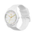 Montre Ice watch femme solaire bracelet plastique blanc - vue 4