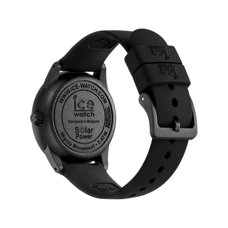 Montre Ice Watch femme solaire bracelet plastique noir - vue 3