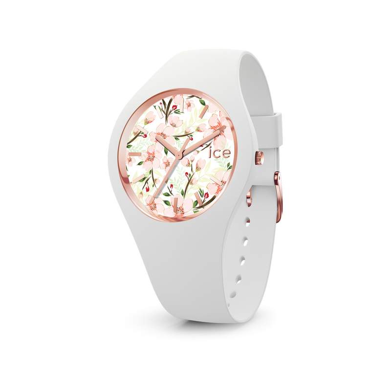Montre Ice Watch femme bracelet silicone blanc - vue 1