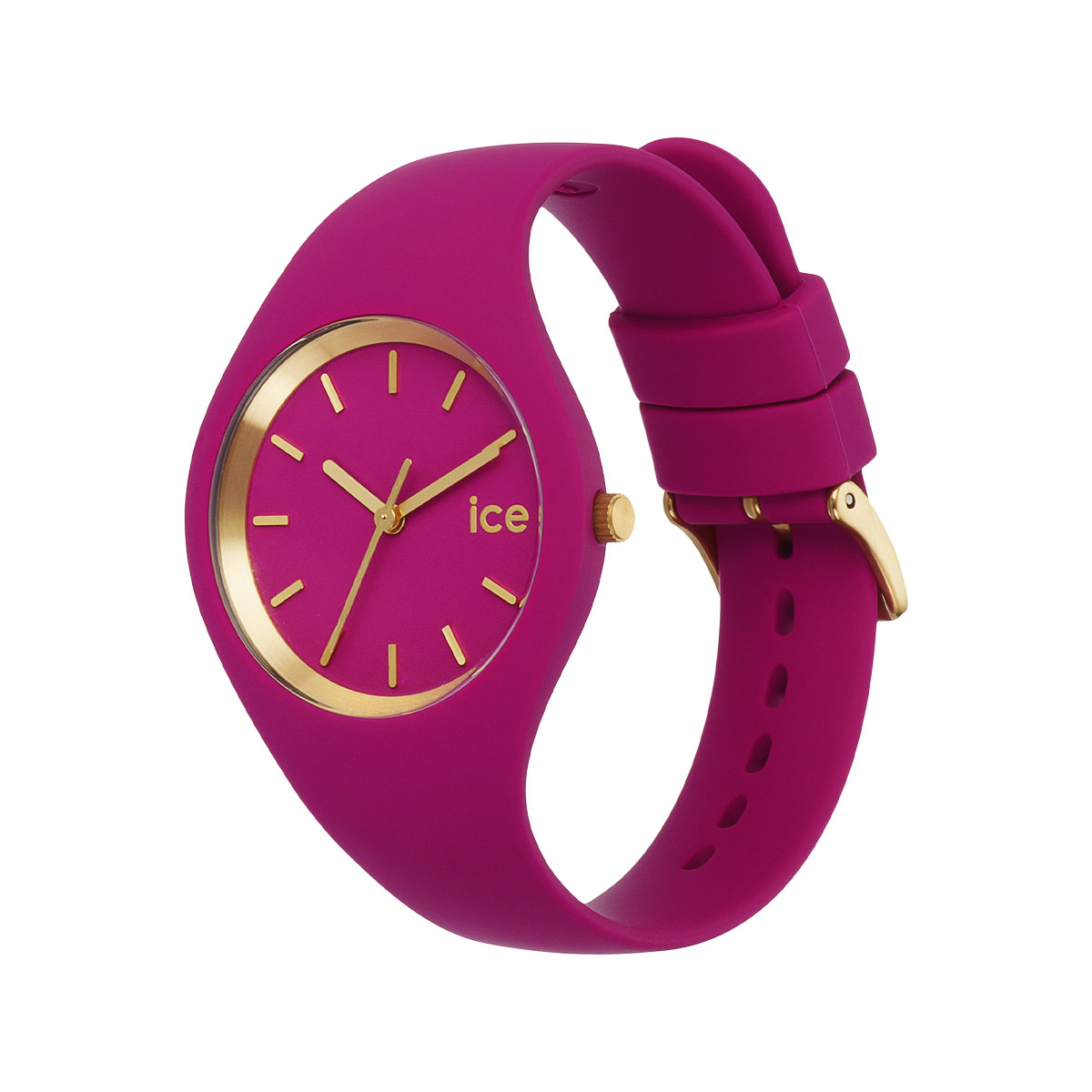 Montre Ice Watch femme bracelet silicone rose - vue 4