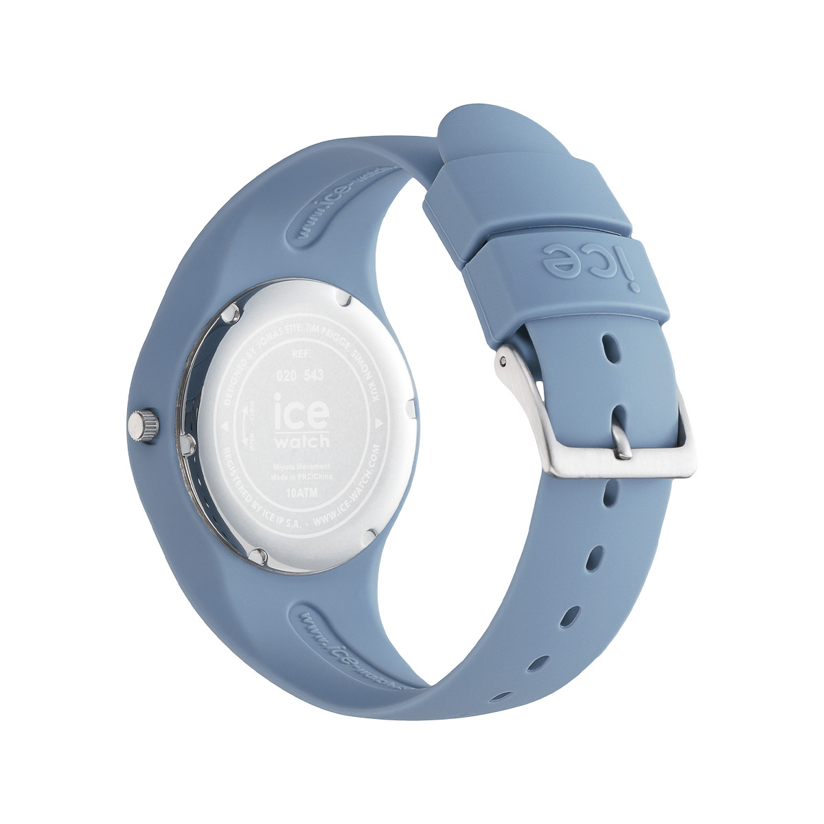 Montre Ice Watch femme  bracelet silicone bleu - vue 3