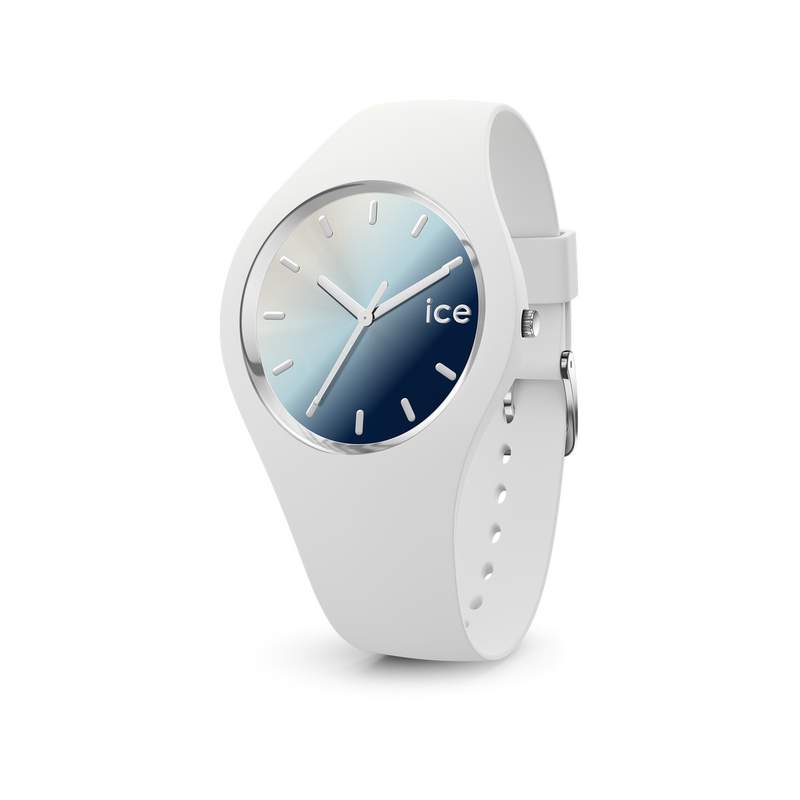Montre Ice Watch femme bracelet silicone blanc - vue 1