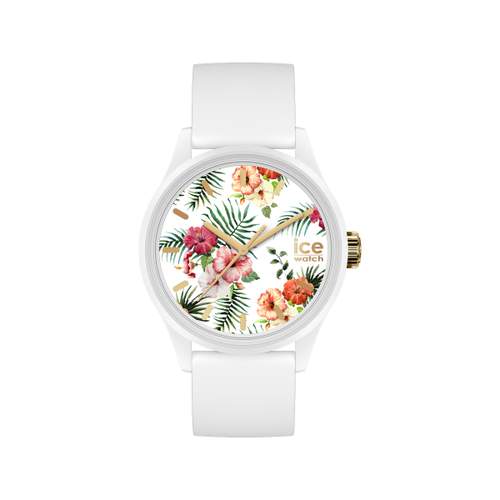 Montre Ice watch femme solaire bracelet plastique blanc