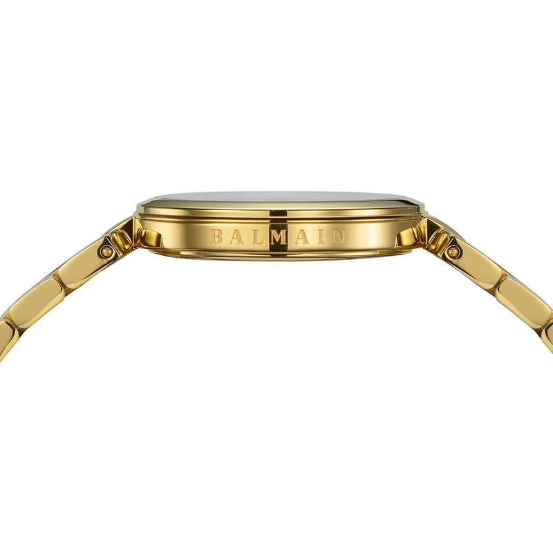 Balmain women's watch with yellow gold bracelet - view 4