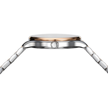 Balmain woman mother-of-pearl dial steel bracelet two-tone pink