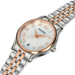 Balmain femme cadran nacre bracelet acier bicolore rose - vue D1