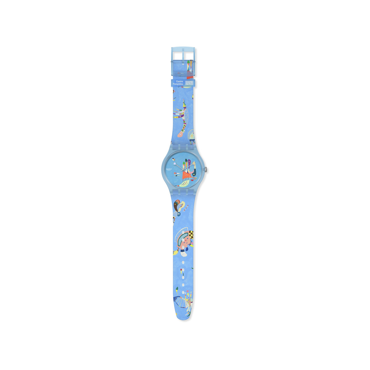 Montre Swatch mixte plastique bracelet silicone bleu - vue 4