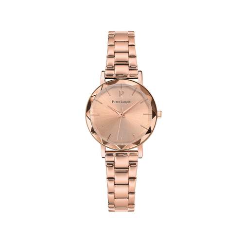 Montre Pierre Lannier femme bracelet acier doré rose