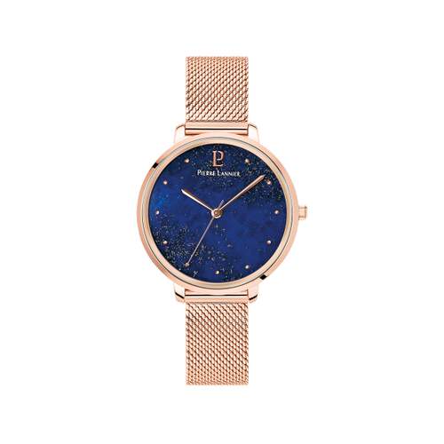 Montre Pierre Lannier femme acier doré rose