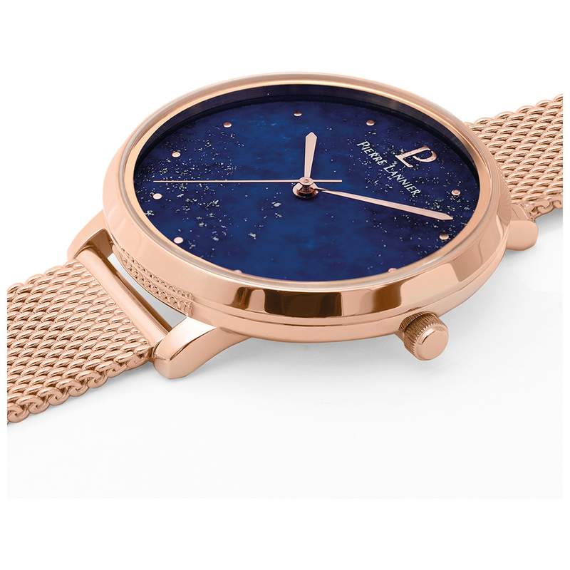 Montre Pierre Lannier femme acier doré rose - vue 2