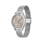 Montre Boss femme bracelet acier argent - vue 2