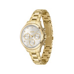 Montre Boss femme bracelet acier dore jaune - vue 2