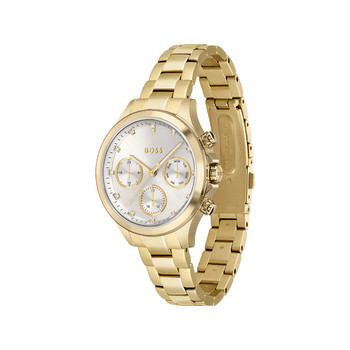 Montre Boss femme bracelet acier dore jaune