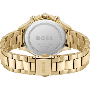 Montre Boss femme bracelet acier dore jaune