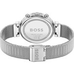 Montre Boss femme bracelet acier argent - vue 3