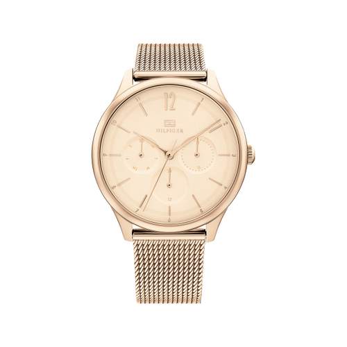 Tommy Hilfiger ladies' pink gold steel watch